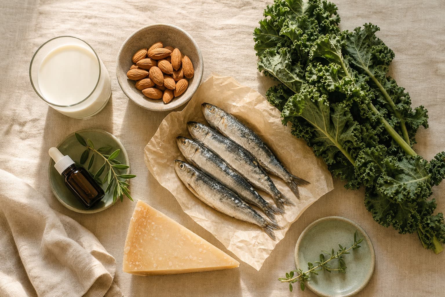 Calcio y vitamina D en el embarazo: cuánto necesitas y de dónde sacarlos.