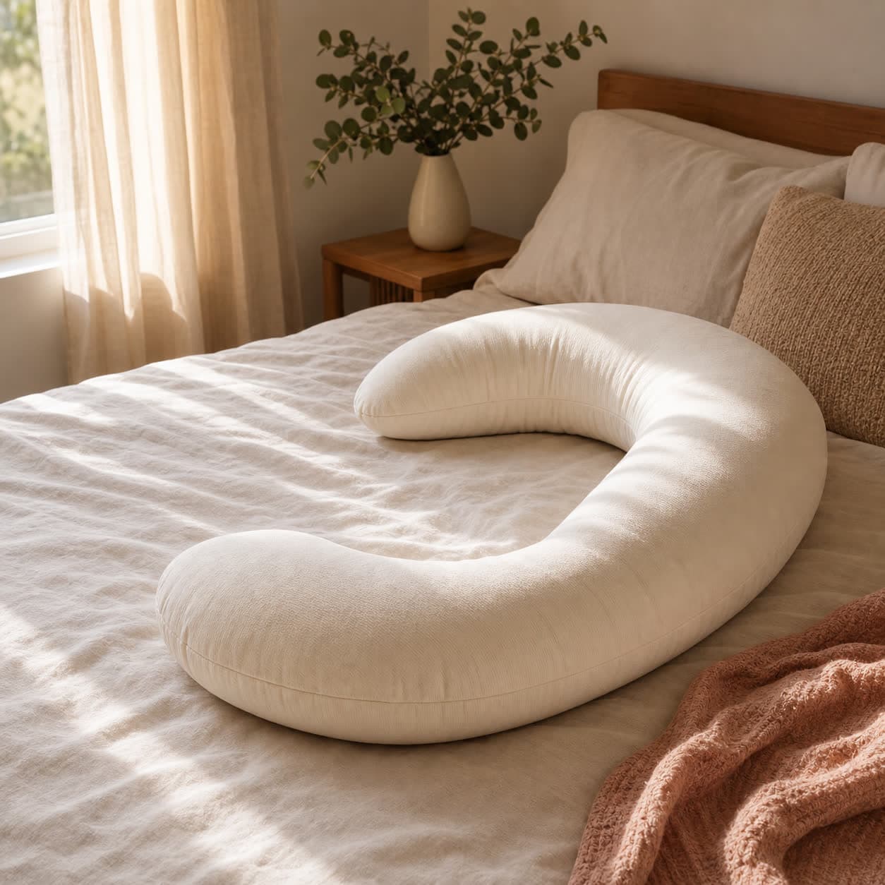Almohada de embarazo en C
